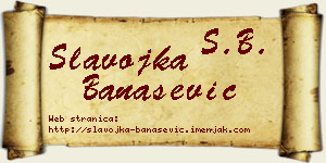 Slavojka Banašević vizit kartica
